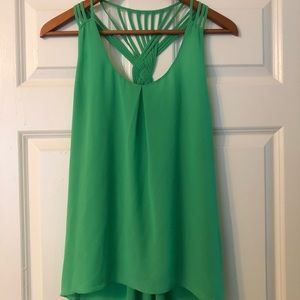 Dressy green tank top